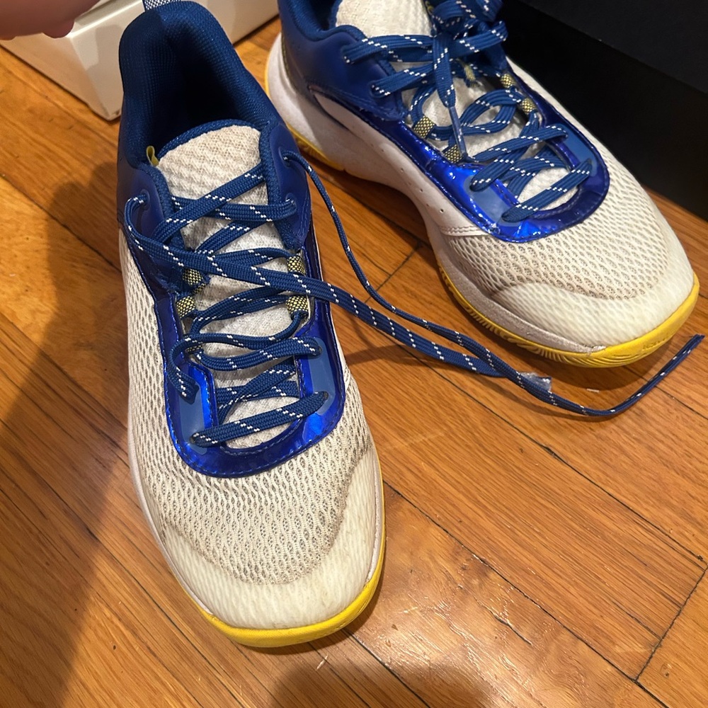 Under Armour Blue and White Athletic Shoes